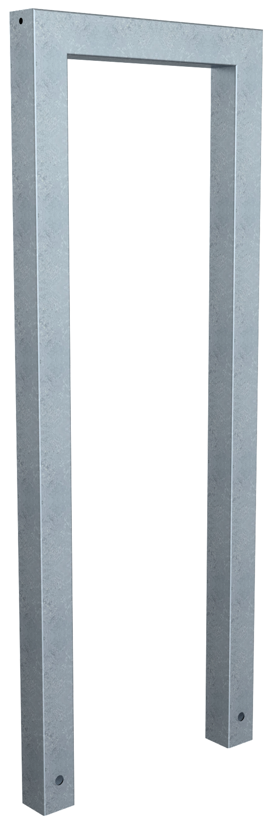Schake 454_045 Anlehnbügel aus Stahlrohr Rechteckrohr 60 x 60 mm ohne Querholm Gesamtbreite: 450 mm feuerverzinkt