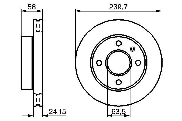 Bosch 0986478148 Bremsscheibe