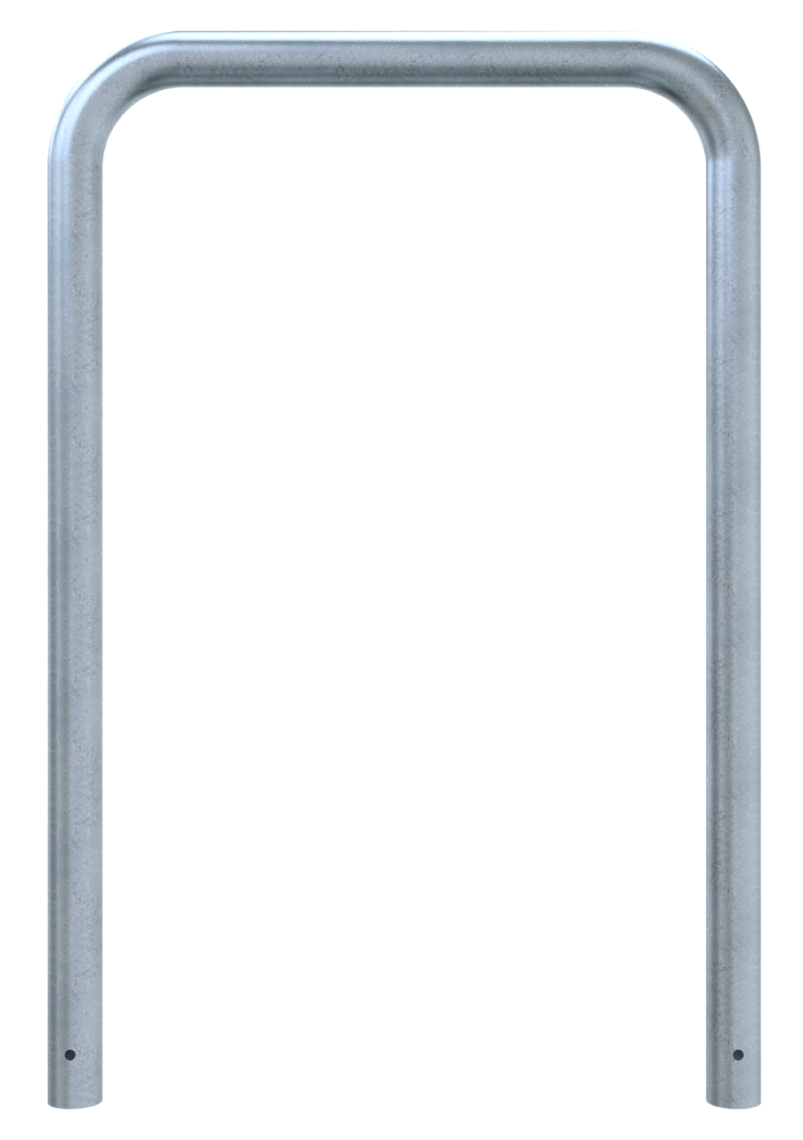 Schake Abweisebügel | Ø 76 x 2,6 mm | ohne Querholm | zum Einbetonieren | Gesamtbreite: 1000 mm | Gesamthöhe: 1500 mm | feuerverzinkt
