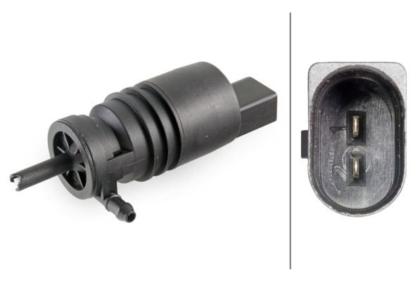 HELLA 8TW 006 848-041 Waschwasserpumpe, Scheibenreinigung - 12V - elektrisch - Monopumpe