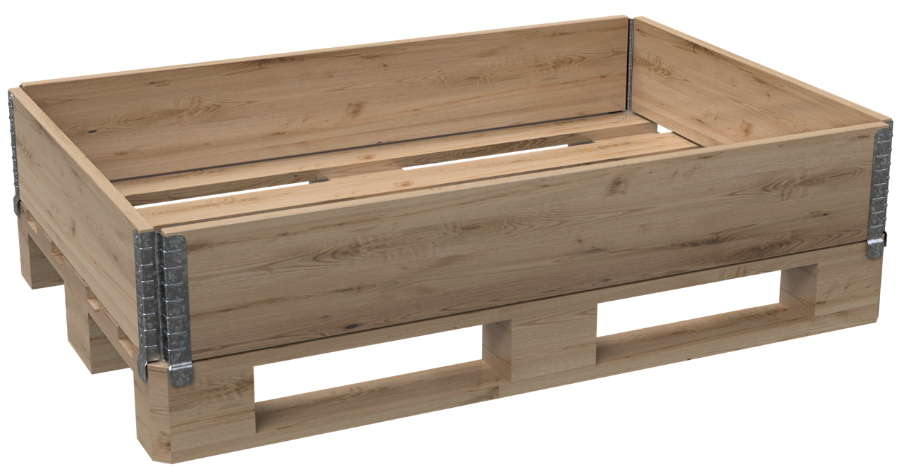 bdd3777a-737d-4903-9963-b8f7d471f8eb Schake Holzaufsatzrahmen für Europalette | Maße: 1200 x 800 x 200 mm