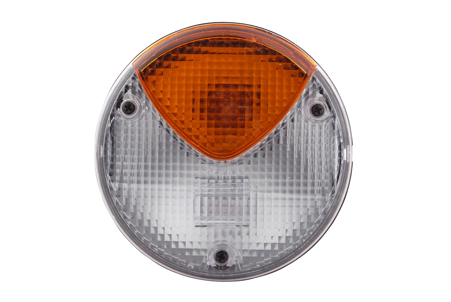 HELLA 2BN 964 169-787 Heckleuchte - 12/24V - Anbau - Lichtscheibenfarbe: gelb/weiß - Kabel: 150mm -
