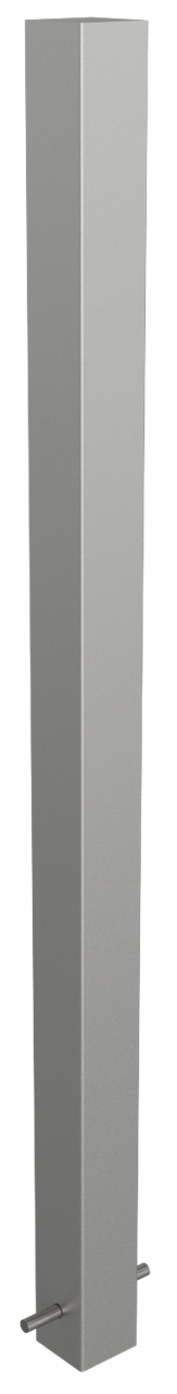 Schake Edelstahlpfosten  70 x 70 mm | ortsfest, zum Einbetonieren Gesamtlänge: 1200 mm | ohne Versch
