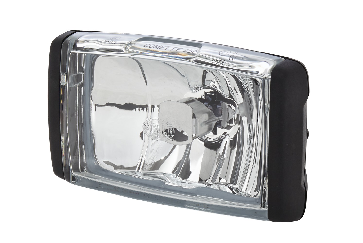 HELLA 1NB 010 951-101 FF/Halogen-Nebelscheinwerfer - Comet FF 450 - 12/24V - rechteckig - Anbau - Li