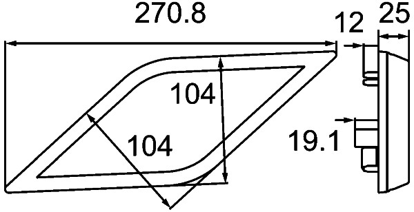 N495 HELLA 2NR 013 345-221 Heckleuchte - Shapeline Style - LED - 12/24V - geschraubt - Lichtscheibenfarbe