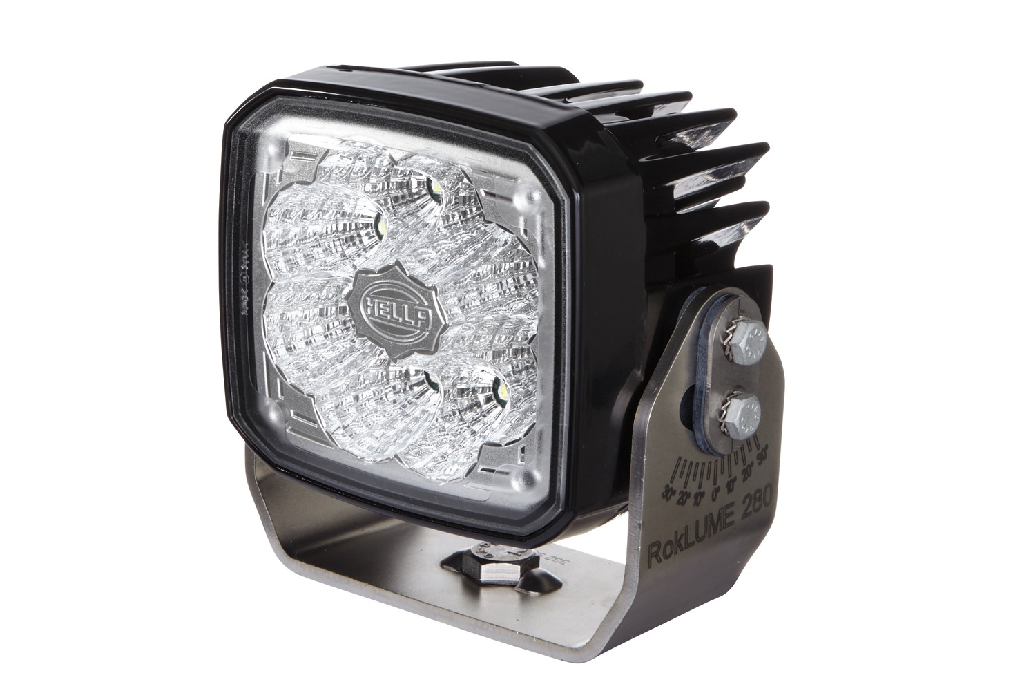 HELLA 1GA 995 606-511 LED-Arbeitsscheinwerfer - RokLume 280 - 12/24V - 4300lm - Anbau/Bügelbefestigu
