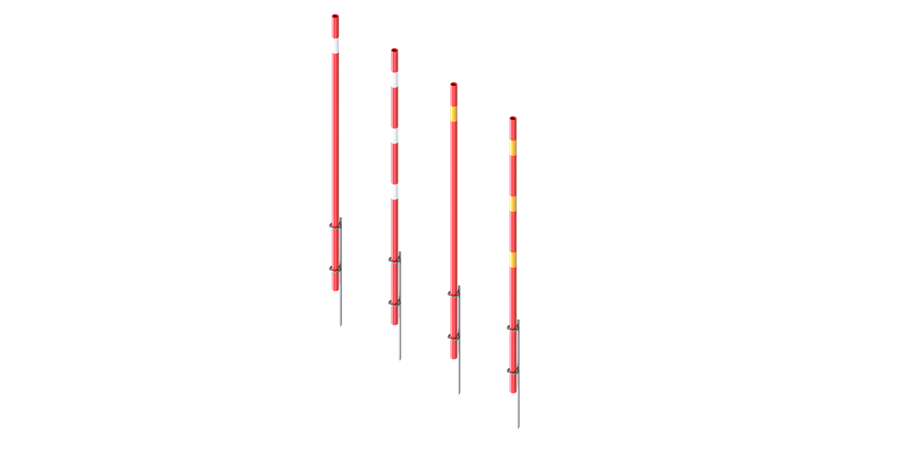 Schake 3902G1 Schneestange  1 gelber Streifen