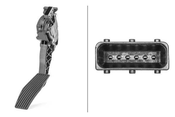 HELLA 6PV 009 978-791 Sensore, Posizionamento pedale acceleratore, per veicolo con guida a Sx, 6a... poli, Cambio manuale HELLA 6PV 009 978-791 Sensore, Posizionamento pedale acceleratore, per veicolo con guida a Sx, 6a... poli, Cambio manuale