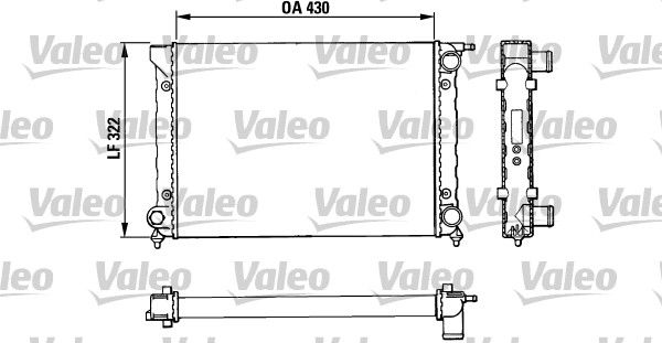Valeo 883820 Kühler, Motorkühlung