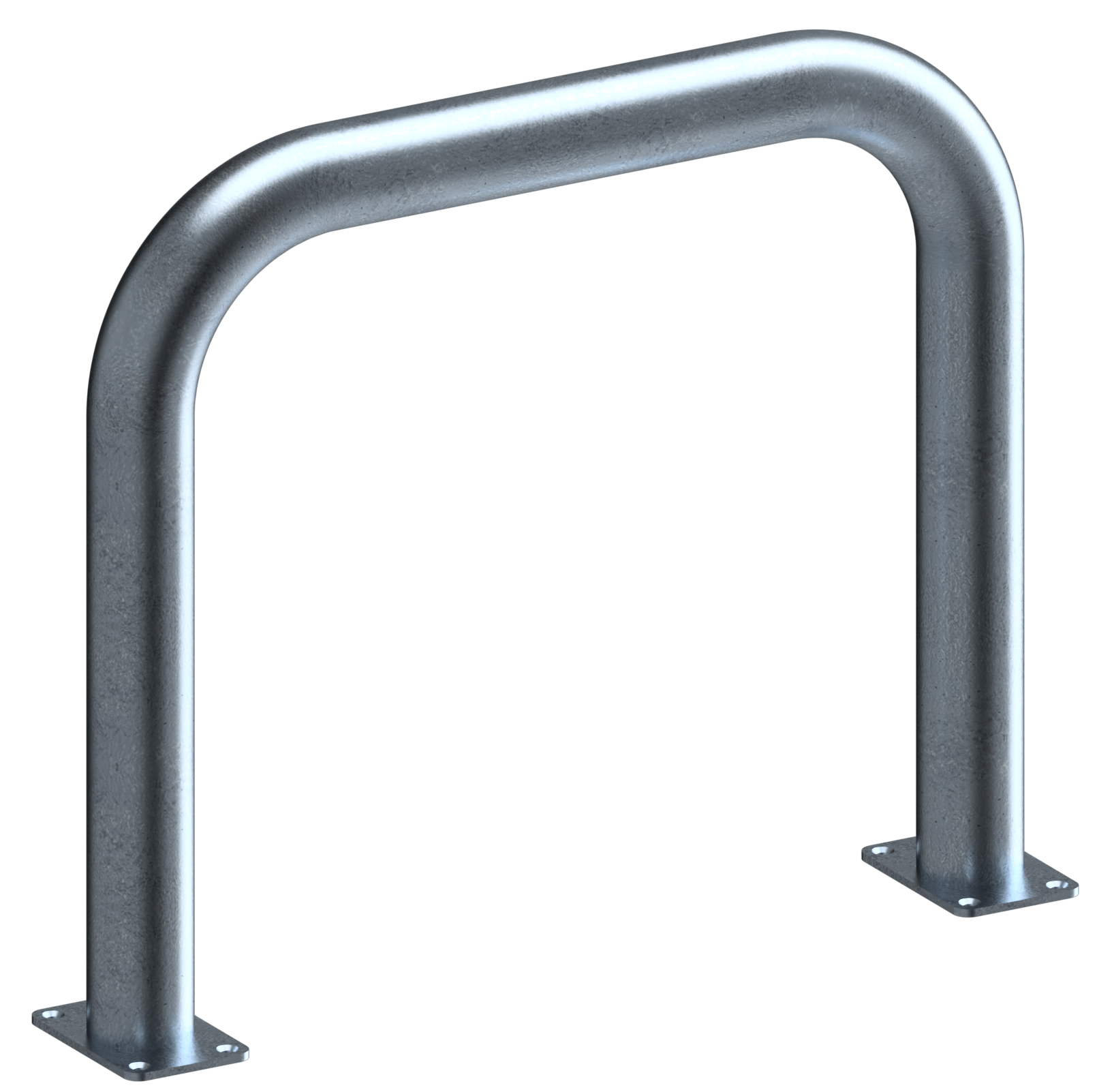 Schake 477_05P Rammschutzbügel Ø 76 x 2,6 mm ohne Querholm für Dübelbefestigung Gesamtbreite: 750 mm Gesamthöhe: 650 mm feuerverzinkt
