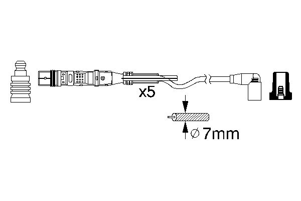 Bosch 0986356349 Zündleitungssatz