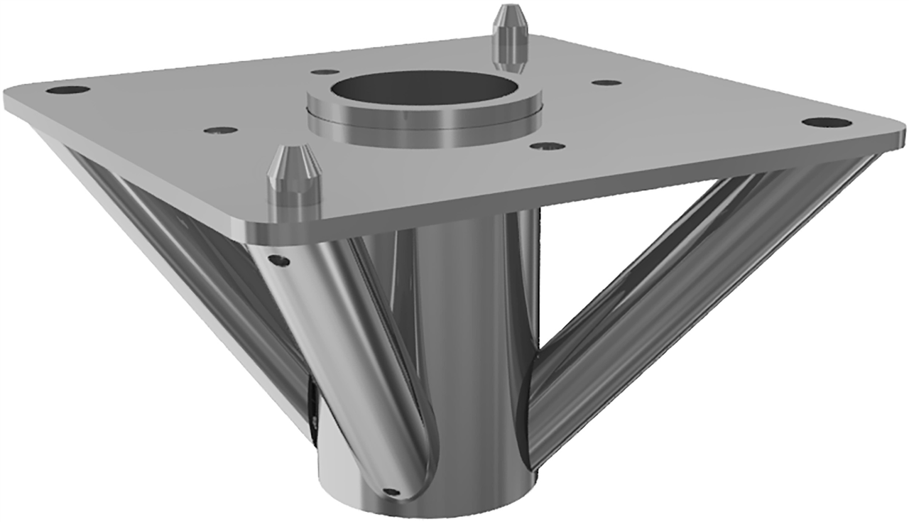 Schake 70851 Einzelteile Endstück  mit Spindel KN400 Grundplatte mit Aussteifungsrohren für KN 400