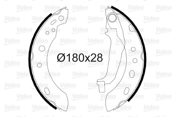 Valeo 564041 Bremsbackensatz