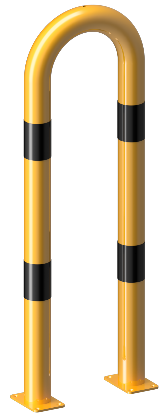 Schake Rammschutzbügel  Stahlrohr Ø 76 mm | Gesamtbreite: 400 mm | Höhe Überflur: 1150 mm | für Dü..