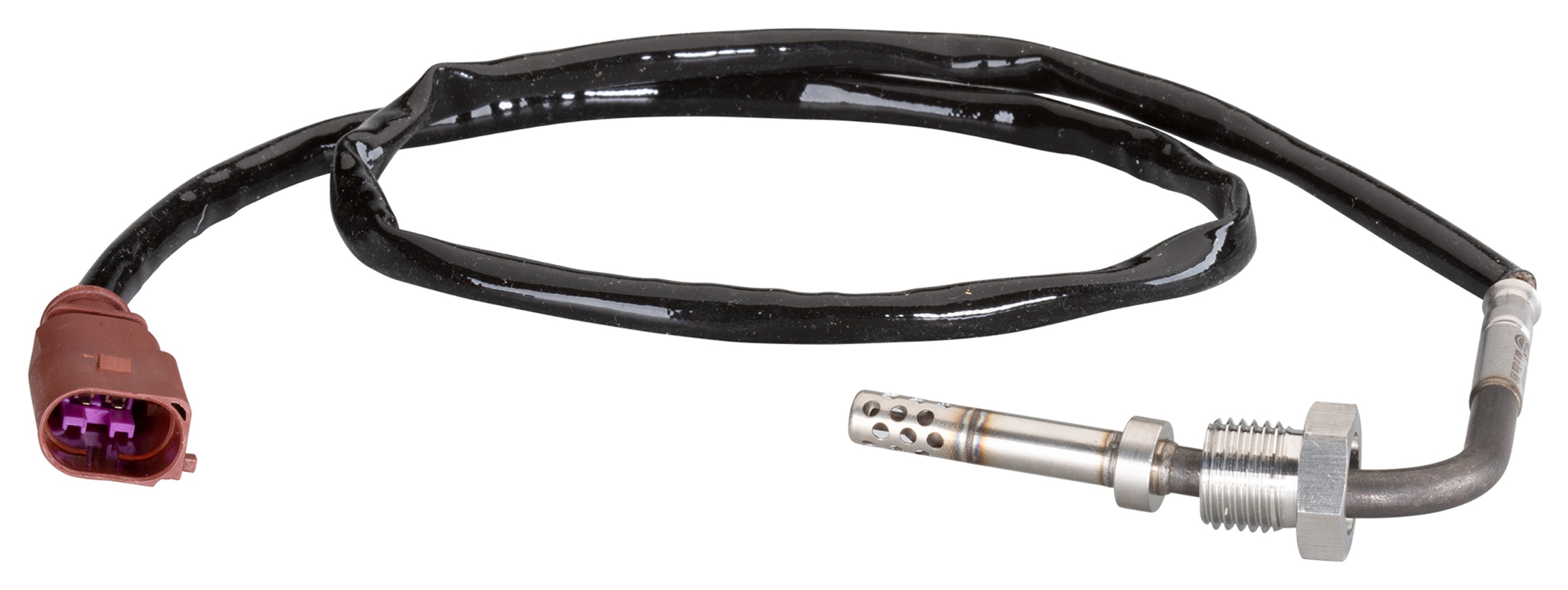 HELLA Abgastemperatur-Sensor 6PT 010 376-111 – 2-polig, Geschraubt, Kabel 595 Mm | Für VW Golf VI U.a. | OEM-Qualität, Langlebig & Zuverlässig
