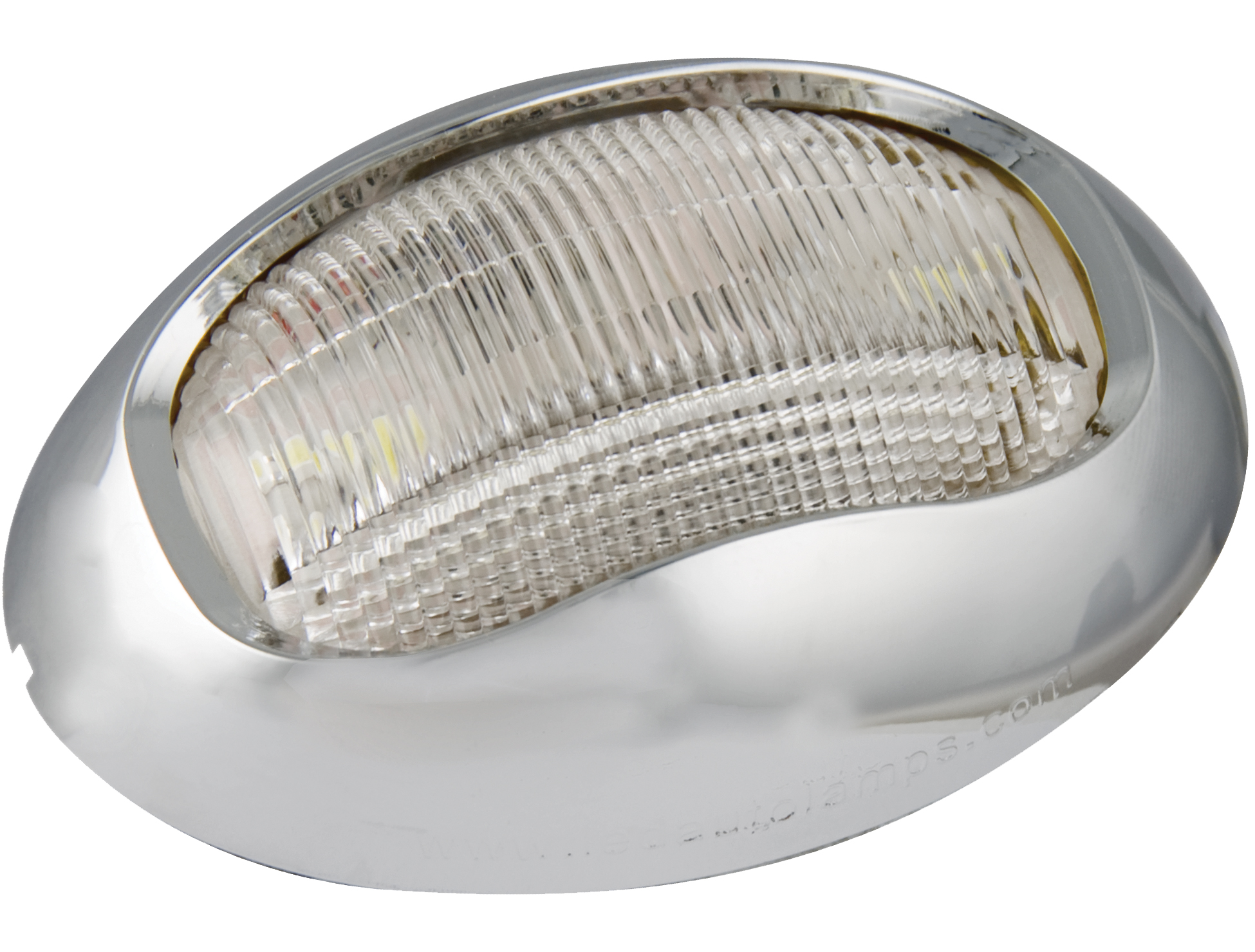 52CW Schiffsnavigationsleuchte, Heckleuchte, LED Weiß, Aufbaurahmen verchromt