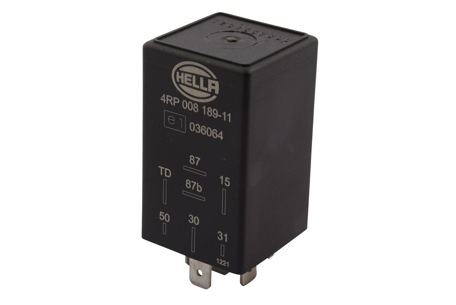 HELLA 4RP 008 189-111 Relais, Kraftstoffpumpe - 12V - 7-polig