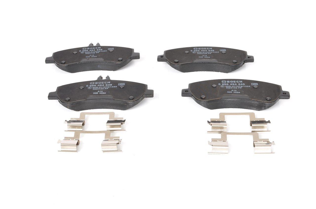Bosch 0986494648 Bremsbelagsatz, Scheibenbremse