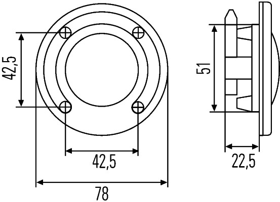 HELLA 6EJ 996 067-611 Schalter - Druckbetätigung - 24V - Hubwerk ab/Wechselschalter - manuell (Fußbe