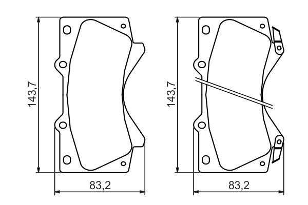 Bosch 0986494449 Bremsbelagsatz, Scheibenbremse