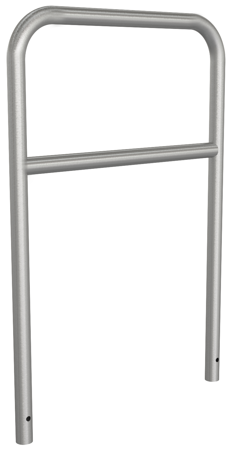 Schake Edelstahlbügel  Ø 48 mm  zum Einbetonieren | mit Querholm | Gesamtbreite 800 mm