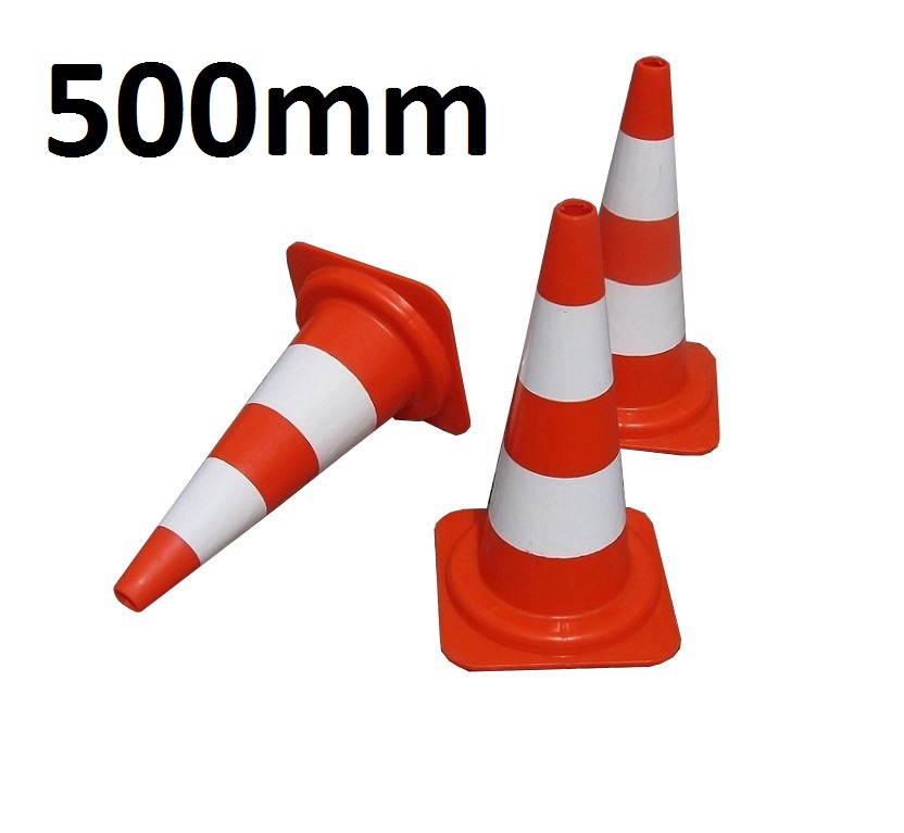 Leitkegel, 500 mm Höhe, tagesleuchtend