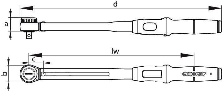 Gedore TF-K50 Drehmomentschlüssel
