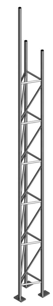 Schake 353016 Gitterrohrmast Ø 48 x 3,2 mm Gesamtlänge: 5350 mm, verzinkt,

Rohr: Ø 48 x 3,2 mm 

für die Befestigung an ein Betonklotz wir
