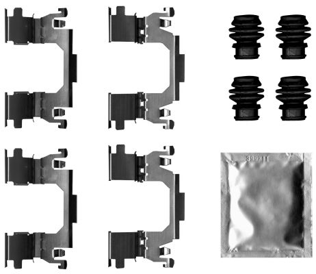Hella 8DZ355207-341 Zubehörsatz, Scheibenbremsbelag