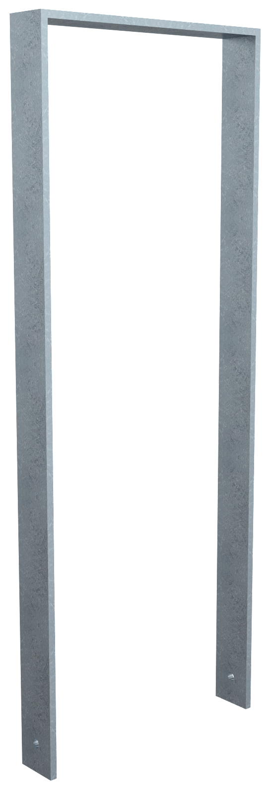 Schake 452_045 Anlehnbügel aus Flachstahl 80 x 12 mm ohne Querholm Gesamtbreite: 450 mm feuerverzinkt