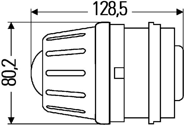 N031 HELLA 1BL 009 071-007 DE/Halogen-Hauptscheinwerfer - Premium 50 - 12V - rund - Einbau - links/rechts