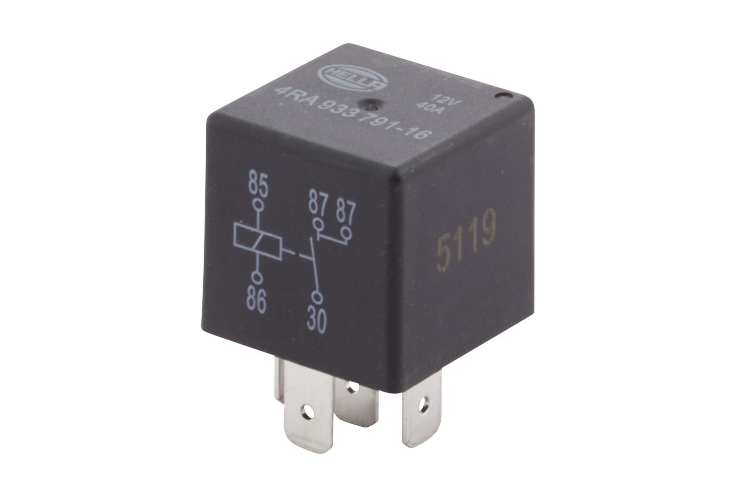 HELLA 4RA 933 791-161 Relais, Arbeitsstrom - 12V - 5-polig - Schließer - Menge: 1