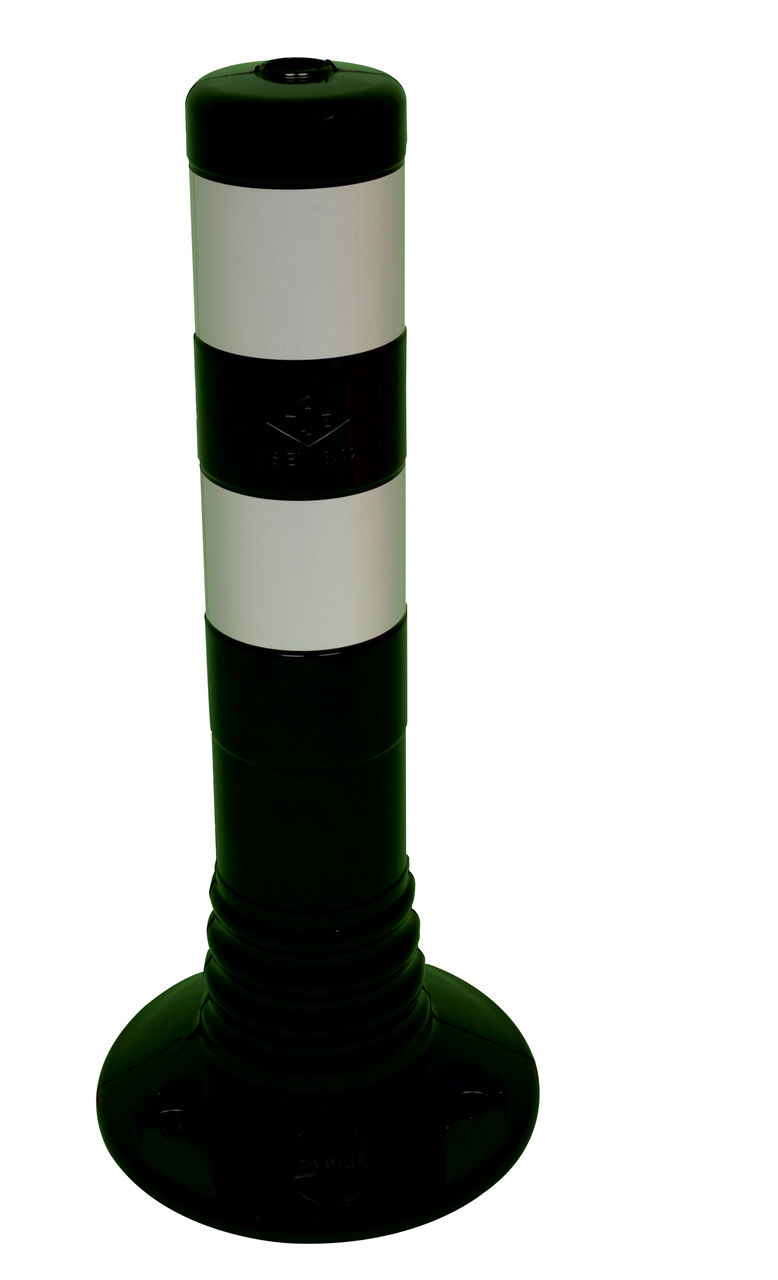 Schake 412284BS Flexipfosten schwarz / weiß Ø 80 mm Höhe 450 mm

Ø 80 mm, PUR,

2 reflektierende Streifen,

inkl. 3 Schrauben und Dübel