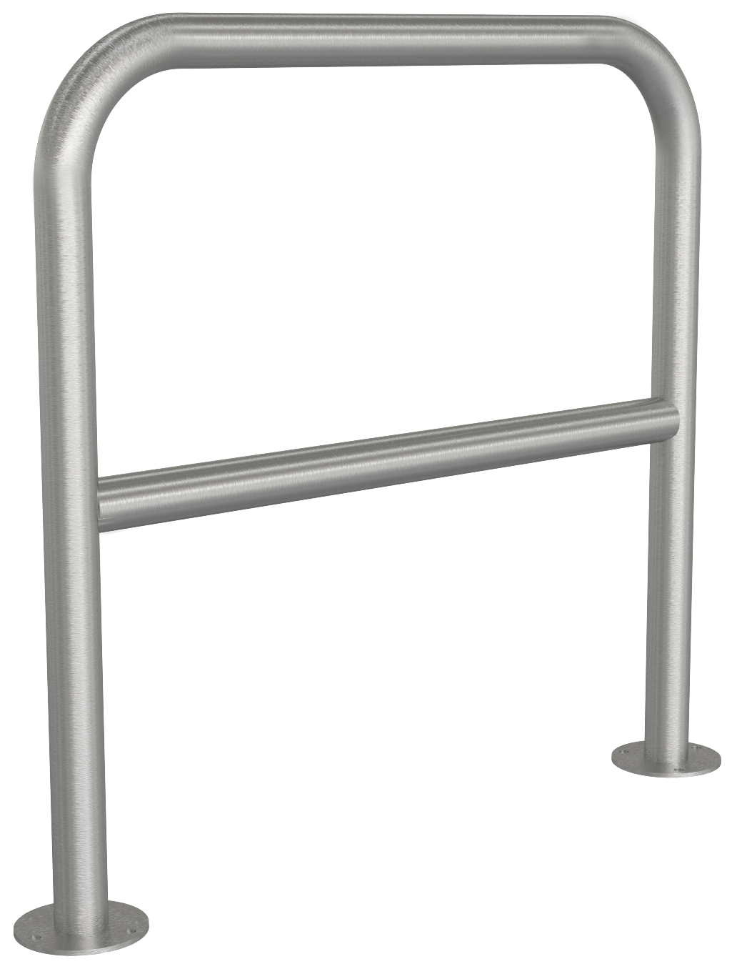 Schake Edelstahlbügel  Ø 48 mm  für Dübelbefestigung | mit Querholm | Gesamtbreite 800 mm