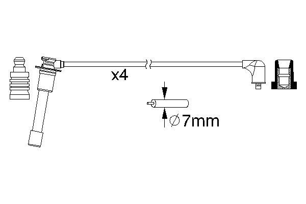 Bosch 0986357149 Zündleitungssatz