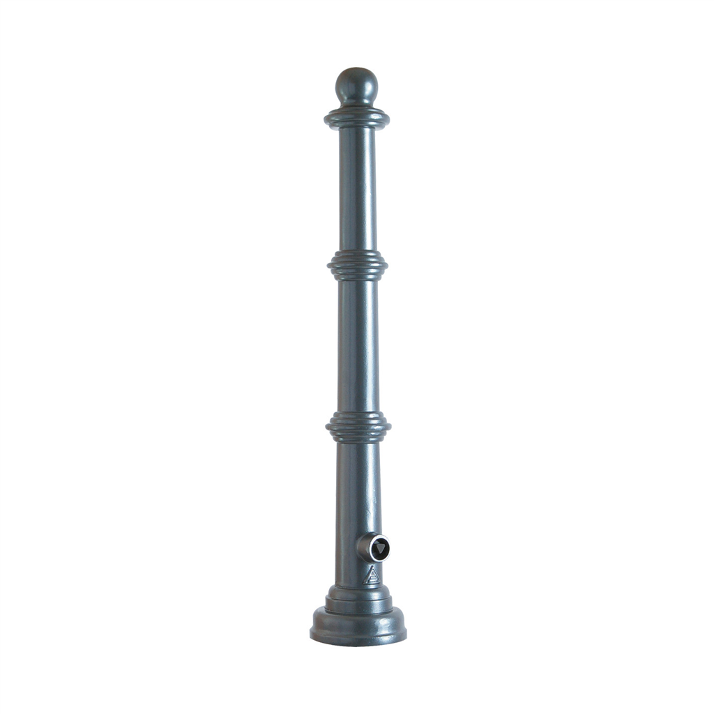 Schake 495B Alu-Stilpfosten Serie 495B ortsfest, zum Einbetonieren

mit Erdanker, Gesamtlänge ca. 1300 mm ohne Öse