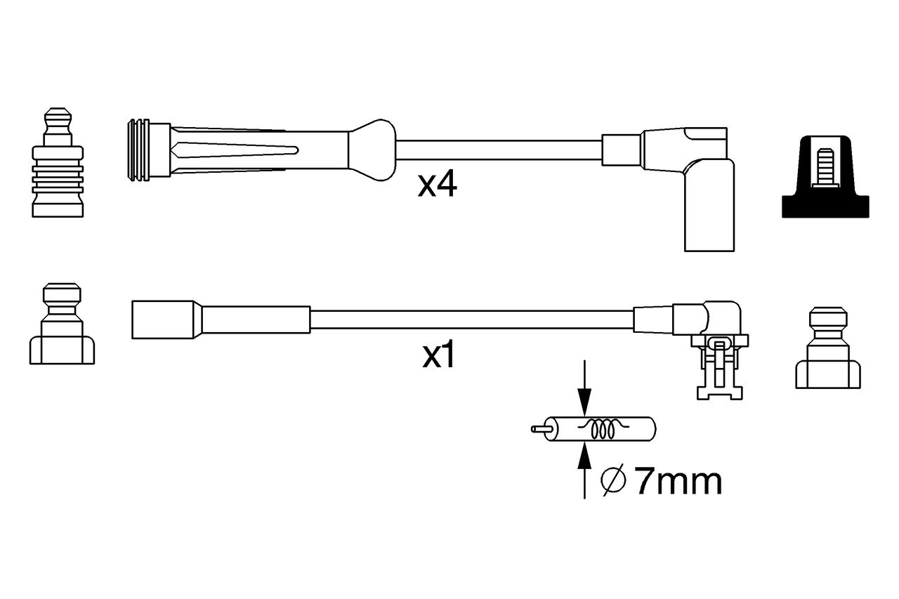 Bosch 0986357250 Zündleitungssatz