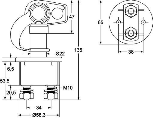 HELLA 6EK 002 843-131 Hauptschalter Batterie