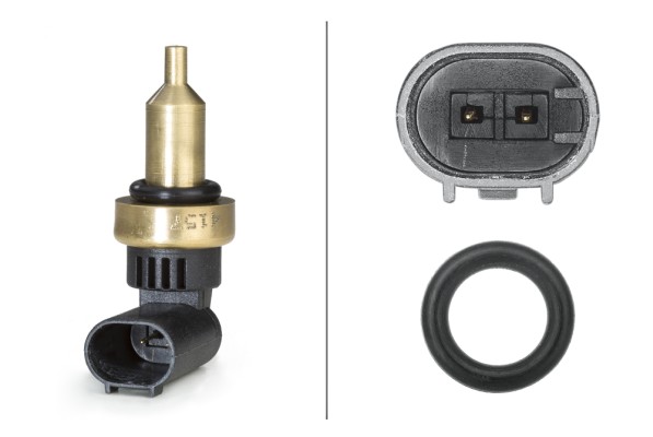 HELLA 6PT 358 058-191 Sensor, Kühlmitteltemperatur - 2-polig - mit Dichtung