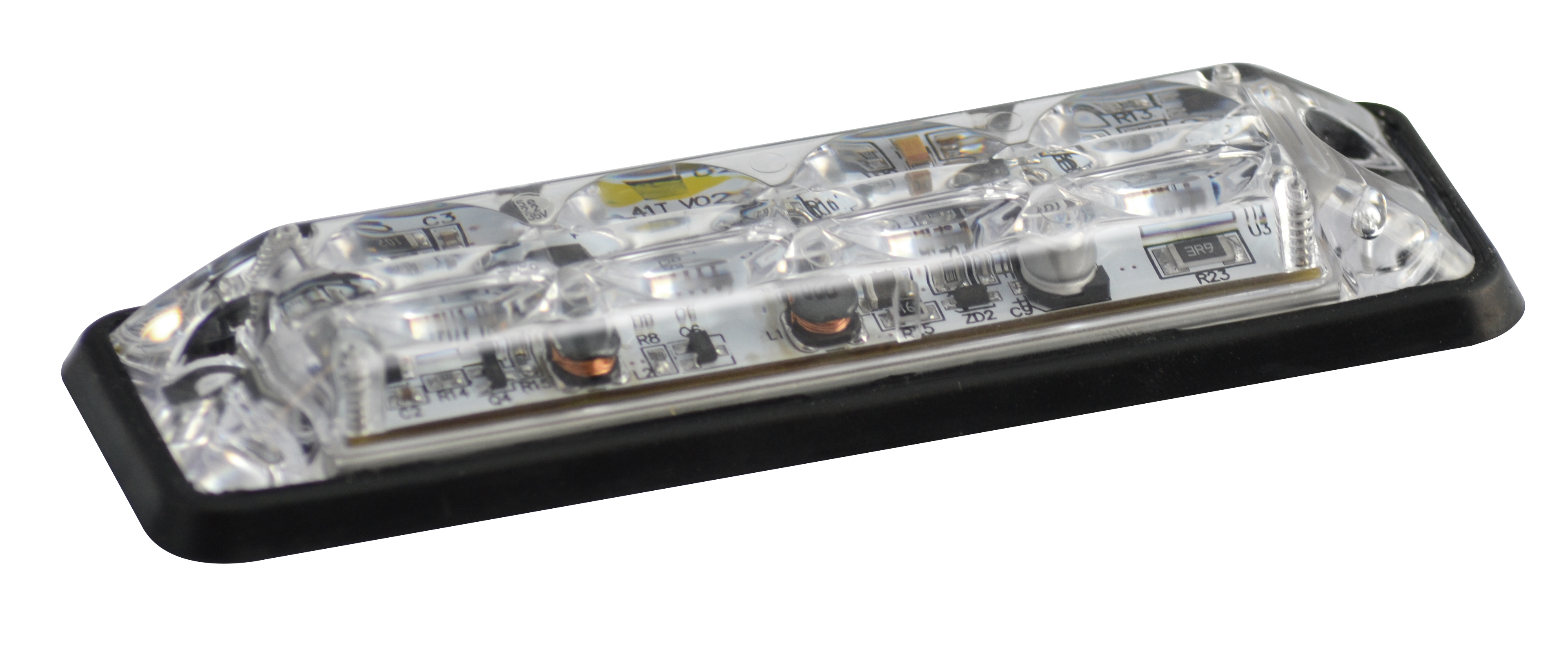 LED Blitzmodul, LED-Farbe Rot, 4 x 3 Watt LEDs, 11 mm Aufbauhöhe