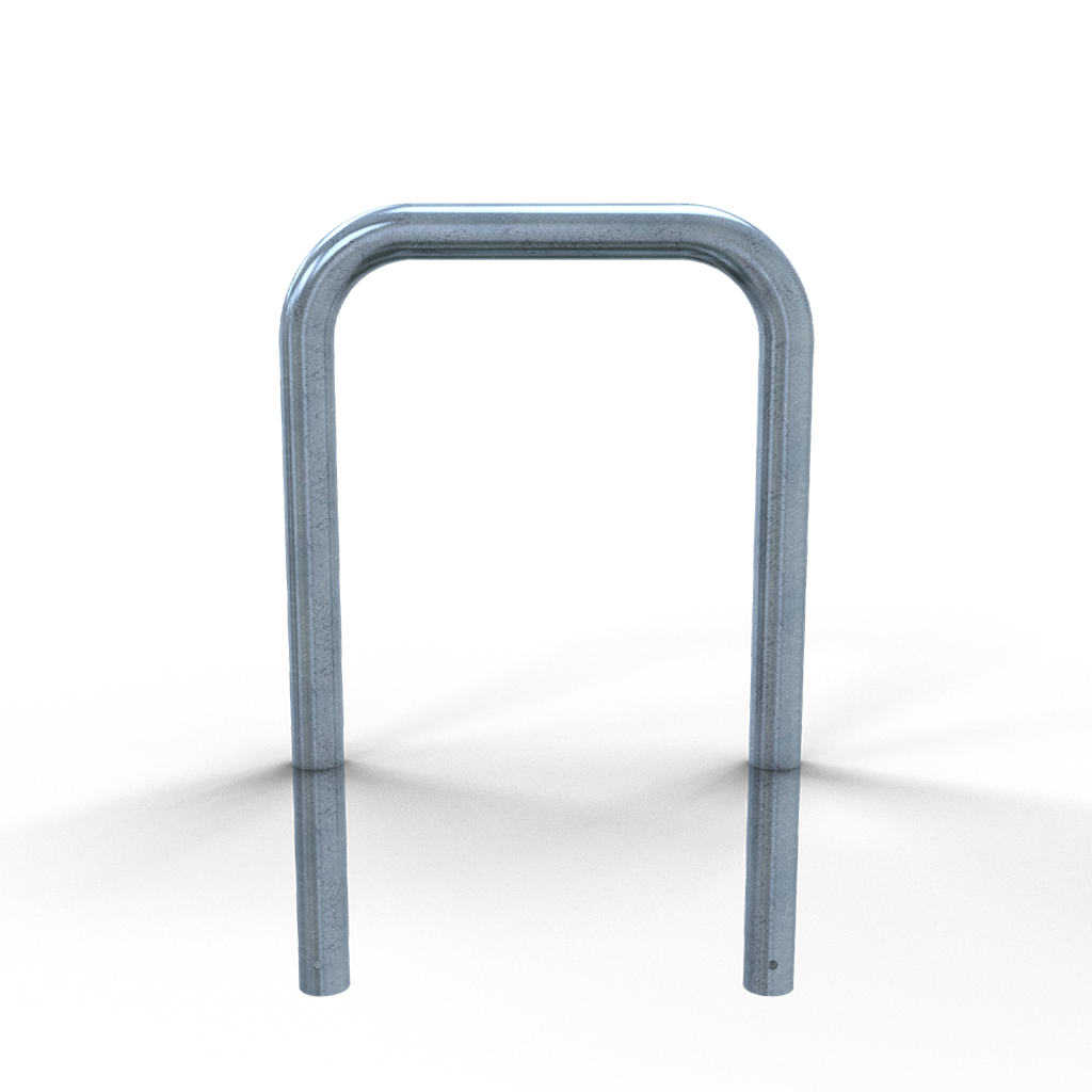 Schake 477_05 Abweisebügel Ø 76 x 2,6 mm ohne Querholm zum Einbetonieren Gesamtbreite: 750 mm Gesamthöhe: 1000 mm feuerverzinkt