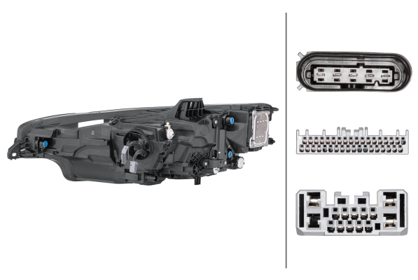 1EX_013_501-921a HELLA 1EX 013 501-921 LED-Hauptscheinwerfer - rechts - für u.a. Volvo V60 II (225, 227)