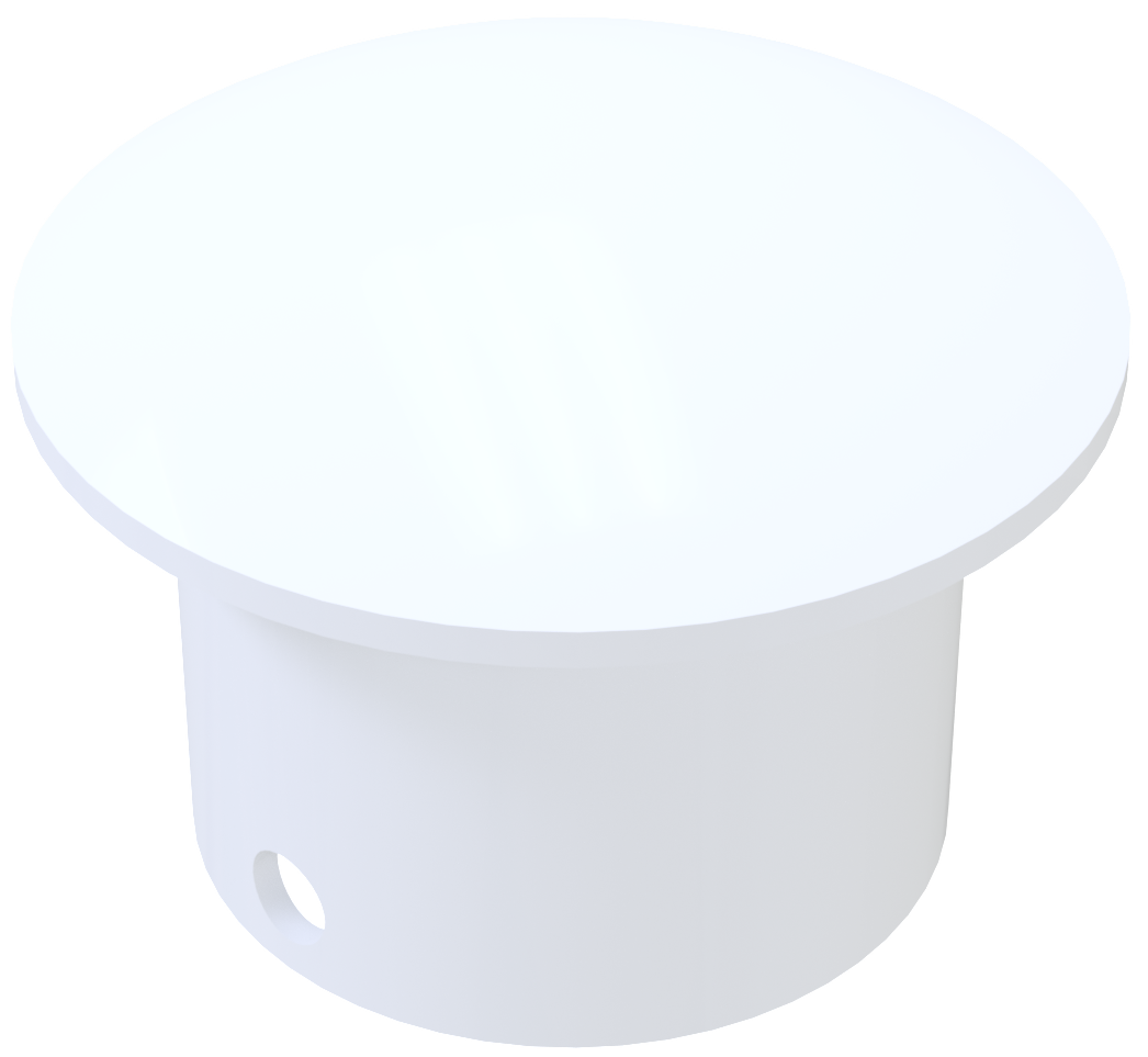 31c4a024-0d44-4b89-a63f-0bef5ab372b9 Schake 44170DB Deckel für Inselpfosten aus Stahl weiß beschichtet