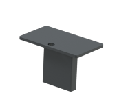 60d8112a-cf78-4cbd-9f2b-85ed7710a341 Schake 450_20 Abdeckkappe für Flachstahlanlehnbügel und Vierkantanlehnbügel für 50 x 12 mm / 50 x 10 mm Vierkantrohr feuerverzinkt
