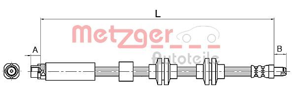 Metzger 4110143 Bremsschlauch