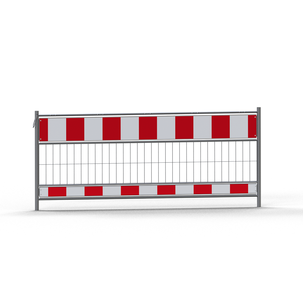 Schake 333242 Absperrschrankengitter nach TL, Folie Typ RA2/B, Länge: 2,40 m, Farbe: rot / weiß