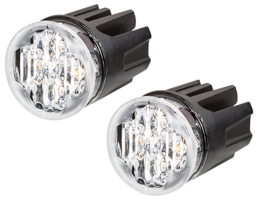 HELLA 2XD 014 564-101 Blitz-Kennleuchte - BST-Round - 12/24V - blau - Einbau - glasklar - Anbau - Se