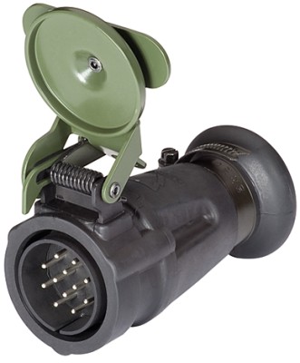 HELLA 8JA 002 264-051 Stecker - 24V - 12-polig - Stecker: VG 96923 - grün