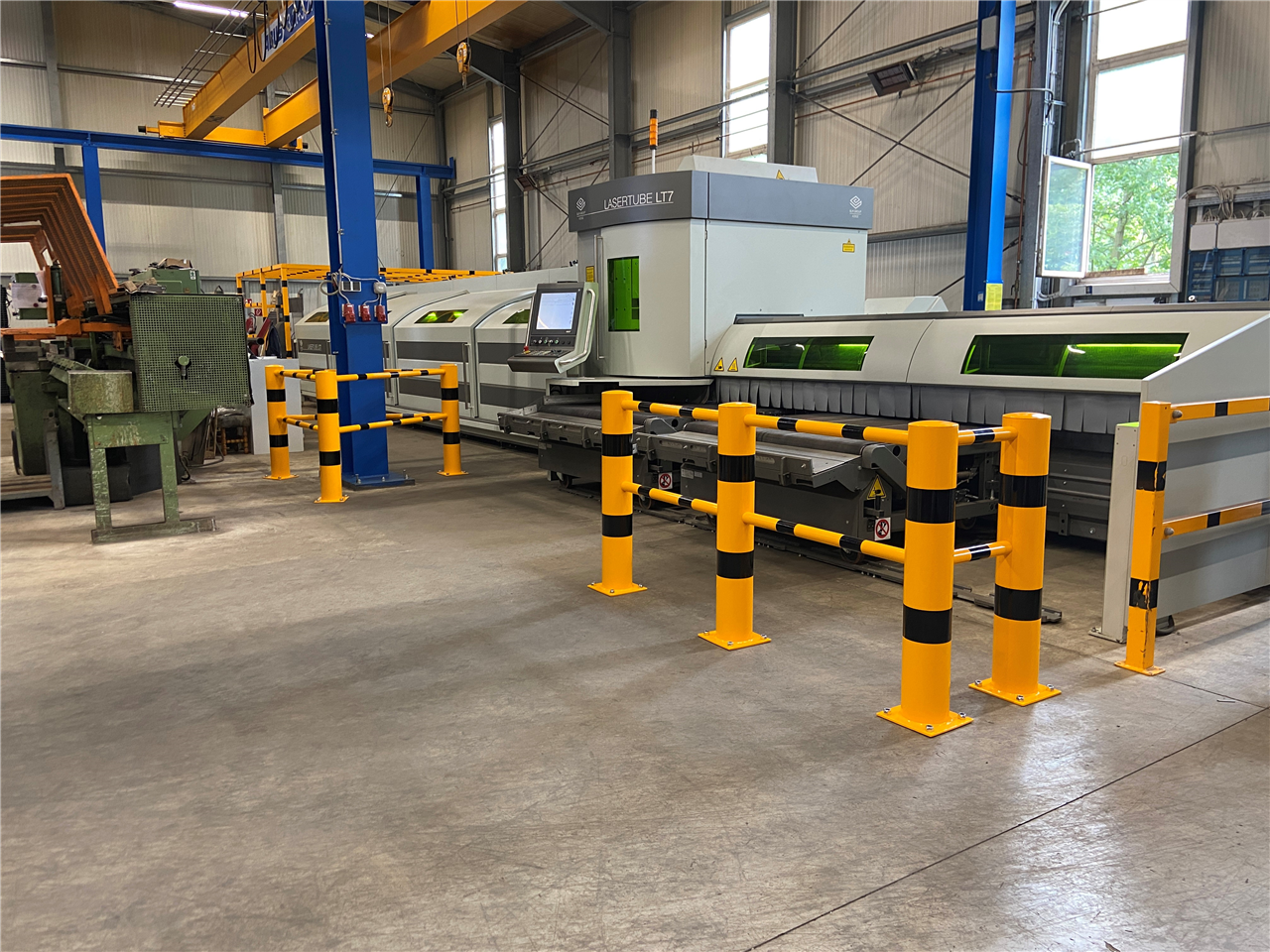 Schake 40158-90BG Rammschutzgeländer  Stecksystem zum Aufdübeln Eckpfosten 90°