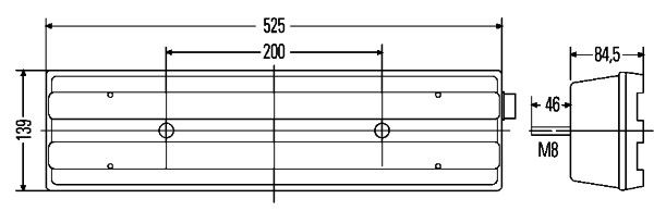 HELLA 2VD 007 500-411 Heckleuchte